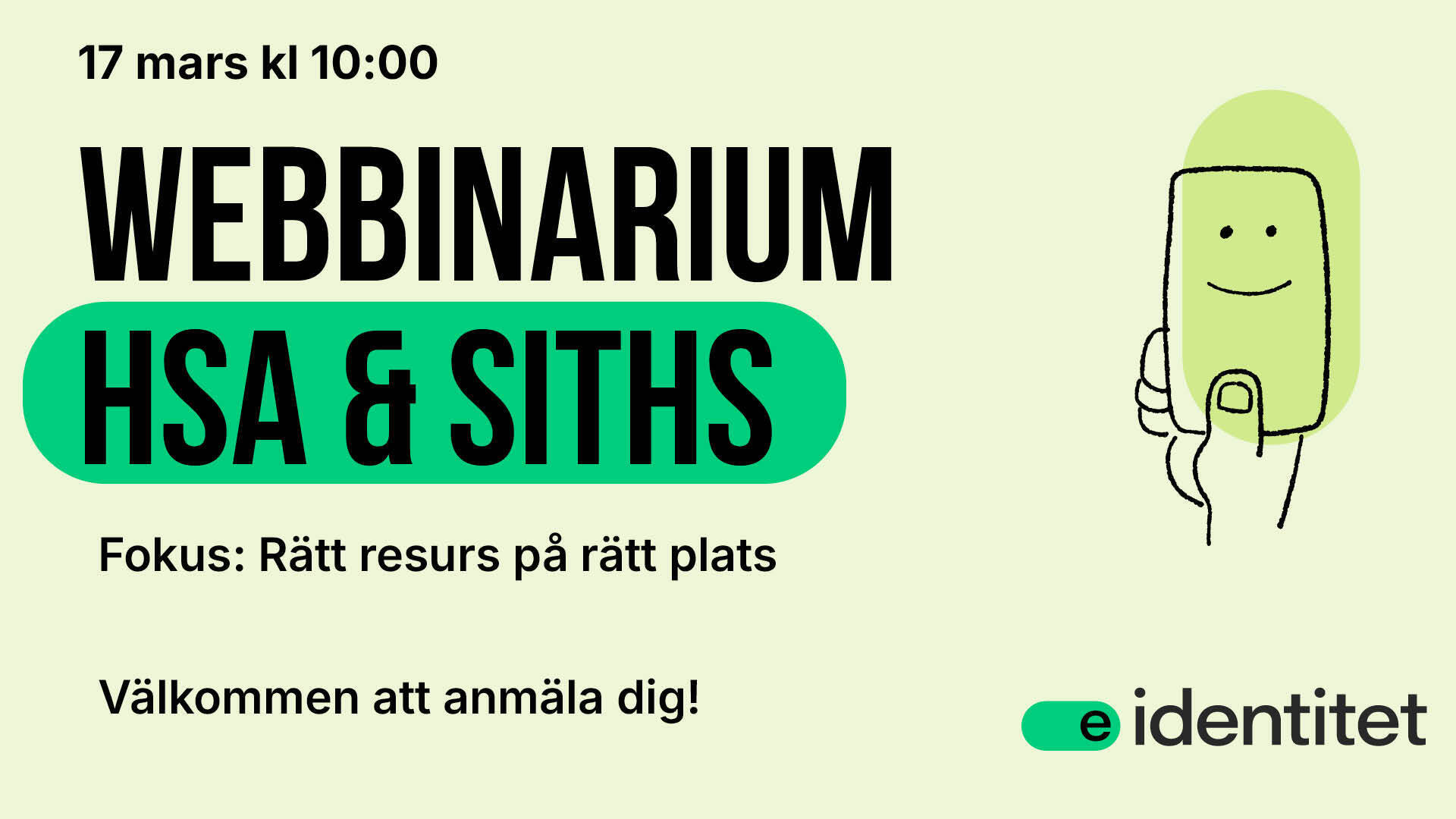 webbinarium HSA och SITHS mars 2026