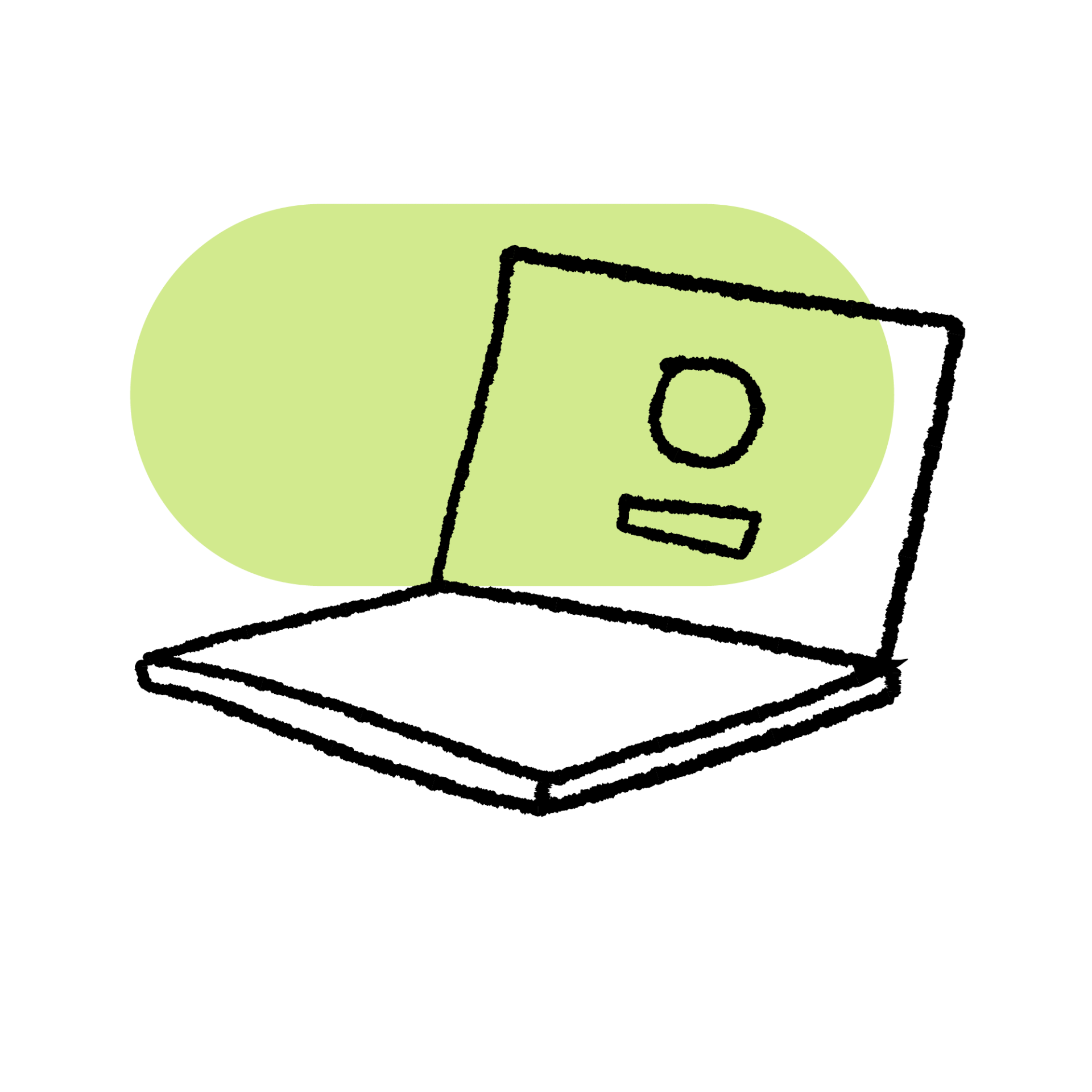 Illustration av en laptop