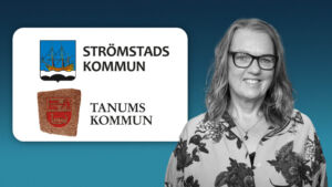 Porträtt samt logga Strömstad och Tanums kommun